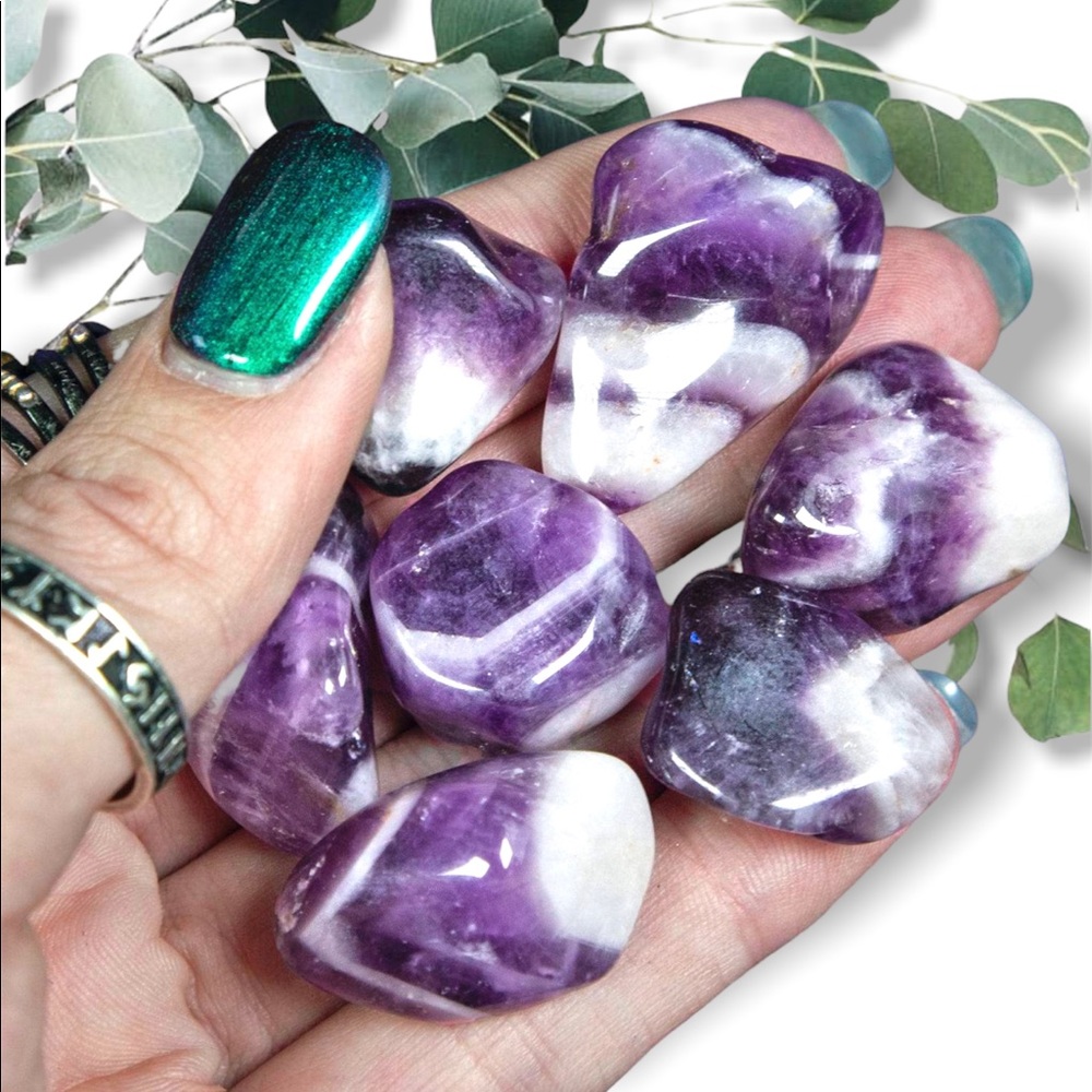 Amethyst Dream Chevron Tumbles